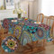 iEvery Boho Wipeable Tablecloth Rectangular, Mandala Polyester Waterproof Table Cloth Wipe Clean Outdoor Tablecloth for Home Dinning Kitchen Garden Party Picnic Patio 140x180 cm