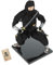 ibasenice Samurai-Modell Japanische Wohnkultur Japanische Humanoide Puppe Ninja-Puppen-dekor Sammlerpuppen Kimono-Puppe Ninja-partygeschenke Kriegerstatue Zubehör Esstisch Baumwollfaden