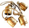 Weihnachten Kuh Glocken, Harmonie Rustikale Vintage Glocken Für Dekoration, 5Pcs Messing Glocken Für Dekoration,Gold,4pc