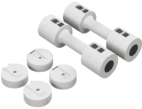 SPORTNOW Adjustable Dumbbell Set of Two, Hand Weights, for Men and Women, Home Gym Workout, A Pair 2.2kg, 3.6kg, 5kg (1.1kg, 1.8kg, 2.5kg Each)