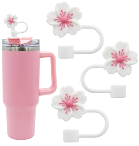 Capuchon de paille pour tasse Stanley - Couvercle de paille en silicone - 10 mm - Anti-poussière et réutilisable - Accessoires pour gobelets Stanley