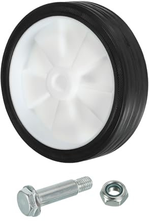 PATIKIL Ruote per Compressore d'Aria da 4.5, Ricambi Universali per Ruote di Compressore d'Aria con Foro da 0.5 per Facilitare La Mobilità, Bianco