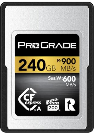 ProGrade Digital CFexpress™ 2.0 Type A Memory Card (240GB) Gold