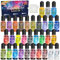 FansArriche Alcohol Ink Set - 32 Vivid Colours Alcohol-Based Ink for Epoxy Resin Painting, Resin Art, Tumbler Making - Each 10 ml