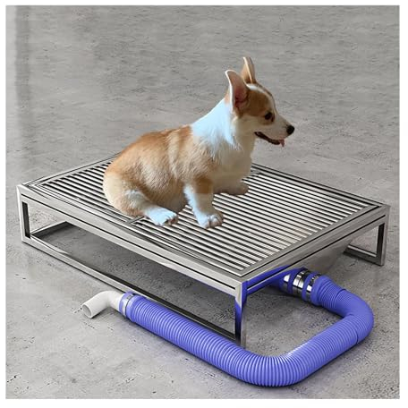 Inodoro De Entrenamiento para Mascotas,Inodoro para Perros Arenero con Bandeja,Acero Inoxidable Inodoro para Mascotas,80 * 50cm