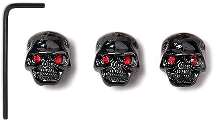 3 x E-Gitarren-Schädelknöpfe, Lautstärke-Knöpfe, Totenkopf-Form, für E-Gitarre, Bass, Ersatzteil