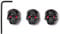 3 x E-Gitarren-Schädelknöpfe, Lautstärke-Knöpfe, Totenkopf-Form, für E-Gitarre, Bass, Ersatzteil