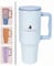 TechDoc 40 oz Insulated Tumbler with Handle & Sip Straw | Stainless Steel Water Bottle | Vacuum Travel Mug | Iced Coffee Cup | Hot & Cold Drinks | Gift for Him & Her | Baby Blue | 1180ml