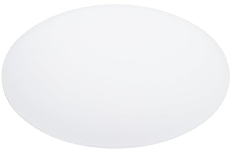 PATIKIL 241,5 mm Acryl Lampenschirm 2mm dicke Runde Ampenschirm Diffusor für Trommel-Lampenschirme Pendelleuchten DIY-Lichtschutz mattweiß