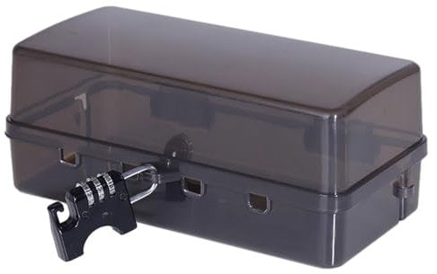 Weatherproof Electrical Box, Waterproof Cable Management Box with Lock, Rain-Proof Plug Cover for Outdoor Use, Protects Outlets, Plugs, Sockets, and Power Strips from the elements.
