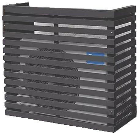 Air Conditioner Fence for Outside Units - Solid Wood Air Conditioner Cover Plant Storage Outdoor Privacy Screen Hide Air Conditioner