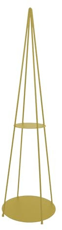 Tecnokit Arbre de Noël en métal avec étagères, structure en acier, arbre de Noël déjà monté, style industriel, pour intérieur et extérieur, sapin de Noël pin (or, moyen 30 x 104)