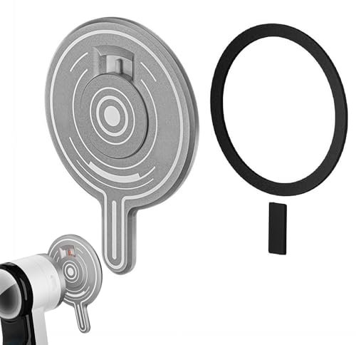 Magnetic Adapter Base for Insta360 Flow 2 Pro, Magnetic Ring Holder Clamp Accessories, Cell Phone Gimbal Stabilizer, Smartphone Handheld Gimbal Expansion Fixer Base, Quick Release Mount