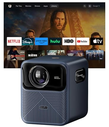 Proyector Portátil Wanbo 2025 Mozart 1 Pro- 1200 Lúmenes- Full HD- HDMI- WiFi- Azul Oscuro