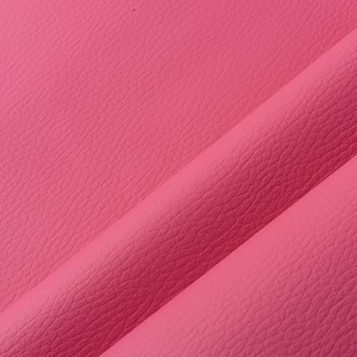 IPEA Tessuto in Ecopelle/Finta Pelle Rosa Fucsia per Rivestimento e Arredamento - 140 x 50 cm - Pelle Sintetica Morbida per Arredo, Divani, Sedie, Casa, Accessori - Mezzo Metro