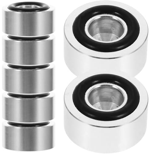 Zerodeko Speaker with High Durability and Lightweight Design 8pcs Silver Aluminium Alloy Furniture Leg Bumpers for Sound Effect, Speaker Cabinet Base Feet Pads for Amplifier Isolation