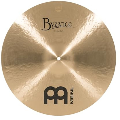 Meinl Cymbals Byzance Traditional Crash Medium Cymbal 18 inch (Video) for Drum Kit (45,72cm) B20 Bronze, Traditional Finish (B18MC)