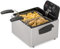 Presto Stainless Steel Dual Basket Pro Fry Immersion Element Deep Fryer Freidora Profunda, Acero Inoxidable, Negro, 12 Cup Capacity