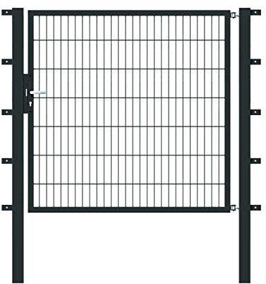 Alberts 647520 Einzeltor Flexo mit Zubehör | verschiedene Breiten und Höhen | anthrazit | Breite 150 cm | Höhe 140 cm