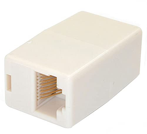 StarTech.com Paquete de 10 Cajas de Empalme Modulares Acopladores para Cable Cat5e Ethernet UTP 2x Hembra RJ45 Cambiadores de Género Beige