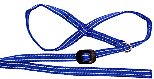 Gencon All-in-One Anti-Zieh-Hundeleine und Halfter – 8 Hundeleine mit weichem Schlaufengriff, sanfte Kontrolle, rechte Hand, waschbar, hergestellt in Großbritannien, Blau/Weiß