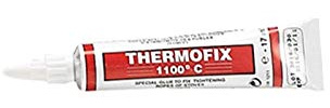 Easyricambi THERMOFIX Adesivo REFRATTARIO Alte Temperature 1100°C TUBETTO 30GR 17ML