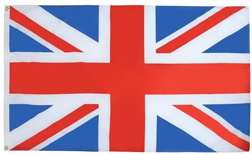 AZ FLAG - Bandera de Reino Unido con ojales metálicos, 150 x 90 cm