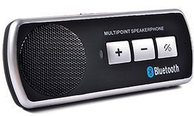 BW® Manos Libres Bluetooth altavoz coche Visera Parasol Clip para móviles iPhone 4 4S Samsung Galaxy S3 I9300 V2,1