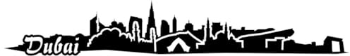 Samunshi® Wandtattoo Dubai Skyline 30x4,8cm