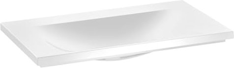 Keuco ROYAL Mineralguss-Waschtisch Reflex ohne Hahnlochbohrung, weiÃŸ alpin 800 x 30 x 490 mm