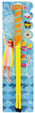 TUBAN Seil für Riesenseifenblasen & Tunnel – Große Seifenblasen Set für Kinder & Erwachsene – Outdoor-Spielzeug für Garten, Hochzeit & Kindergeburtstag – Stabile Seifenblasenlösung – Zufällige Farben