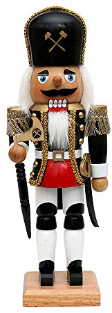 Dekohelden24 Wunderschöner Nussknacker als Bergmann, ca. 30 cm.