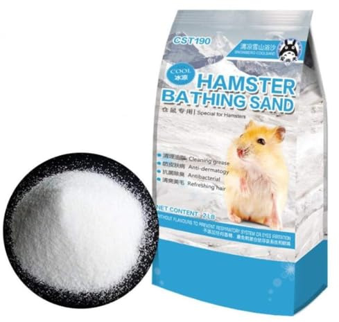 Hamiledyi Hamster Bath Sand 2 LB Dust Free Gerbil Powder Grooming Bath
