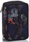 Invicta Federmäppchen, Mäppchen, mehrfarbig, Federtasche für Schreibwaren, Etui mit Stiften, Kugelschreiber, & mehr, 3 Fächer, Mädchen & Jungen, Schule - Grundschule, XXL PAISLEY schwarz