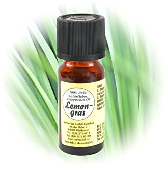 * Ätherisches Öl 100% natürlich | Duft: Lemongras | Duftöl für Duftlampe Diffusor Potpurri Aromatherapie Sauna | 10 ml