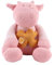 NOUKIE'S - Kuscheltier mit Musik Lola - Noukie‘s Schmusetuch aus Veloudoux + Holzring - Musikalische Früherziehung - Geschenk für Babys
