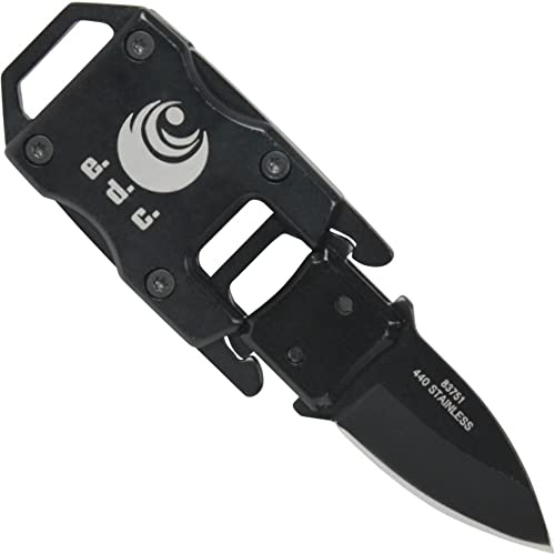 EDC e.d.c. Neck Knife schwarz Gesamtlänge 90 mm Länge geschlossen 65 mm Art. 83751