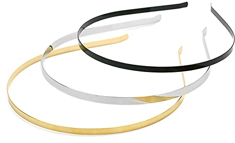 30 Pièces Coiffe Serre Tête Métal Lisse, Couleurs Mixte, Vergées durée Homme et Femme pour L Bahnhof, Antidérapant, Élastique, color Bandes De Cheveuxisierung et Numerous Subdivision