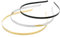30 Stück Metall Haarband - Rutschfestes Elastisches Haarreif DIY Handwerk Rahmen - Unisex Haarband Haarschmuck Frisurenhilfe - Schwarz, Silber, Gold