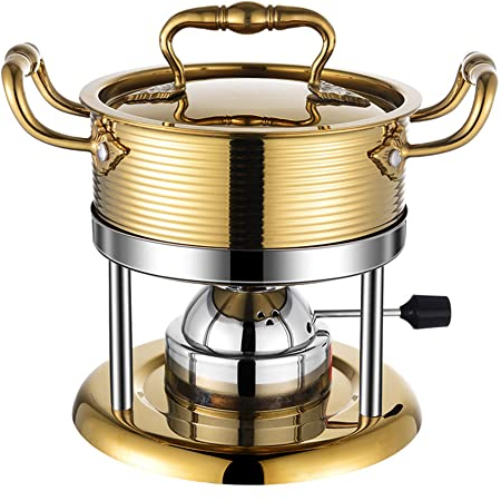 KELUNIS Tondo Chafing Dish Buffet Set, Acciaio Inox Buffet Warmers Set con Coperchio e Portacarburante per Cucina Party Dining Buffet