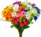 7Pcs Fiori Margherita Artificiali, Fiori Artificiali Sono Belli e Naturale, Fiori Finti per Decorazioni per Interni ed Esterni, Giardino, Portico, Patio, Finestra Cornice(Mescolanza Colori)