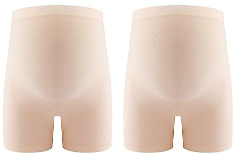 LAEMILIA Short Grossesse Panty Maternité Culotte Enceinte Short sous Robe Femme Taille Haute Panty Anti-frottement Cuisse sous-Vêtements Grossesse Legging Respirant Grande Taille