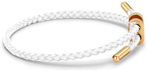 Berry Only Armband Damen Gold, Verstellbarer Armreif Aus Stahldraht, Dupes Schmuck Partnerarmbänder Freundschaftsarmband, Geschenke für Frauen Zum Valentinstag, Weiß