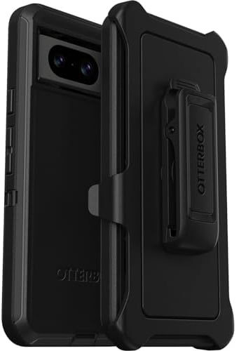 OtterBox Defender Case for Google Pixel 8, Shockproof, Drop Proof, Ultra-Rugged, Protective Case, 5x Tested to Military Standard, Black