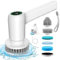 Electric Spin Scrubber, Elektrische Reinigungsbürste, für Bad und Fugen, Cleaning Brush für Haushalt mit 5 Bürstenkopfe, Spin Scrubber 2 Geschwindigkeiten,Schrubber Für Bade, Fliesenboden und Auto