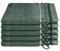 Schiesser Frottier Waschhandschuh Skyline Color im 5er Set | 100% Baumwolle aus nachhaltiger Produktion | saugstark, weich, farbecht | 16x22cm | Dunkelgrün