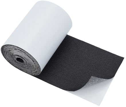 BENECREAT 0.1x4 m Selbstklebender Stoff-Reparaturflicken, Aufnäher Aus Leinenstoff, Stoffreparatursets Für Sofas, Möbel, Stuhl, Autositze, Kopfteile, Schwarz
