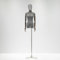 Deko Mannequin, Schaufensterpuppe Torso weiblich, Schaufensterpuppe, Schneiderpuppe, Metall Schneiderpuppe,Grau,E
