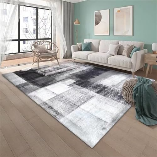 RUGMRZ Teppich Mädchen Vorhänge Schlafzimmer Einfaches graues Schlafzimmerzubehör Wohnzimmer Wohndekorationszubehör verschleißfest Decoration Bedroom 200X260CM