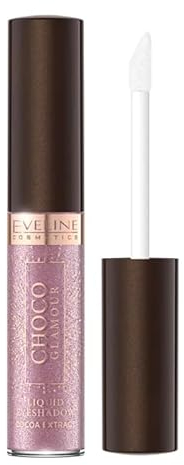 Eveline Cosmetics Choco Glamour Flüssiger Lidschatten - Wasserfest, langanhaltend, mit Kakaoextrakt - 3 Farben verfügbar